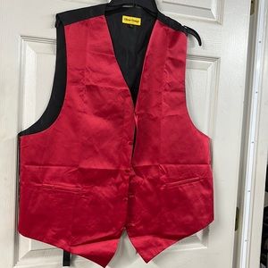 Men’s red vest.
